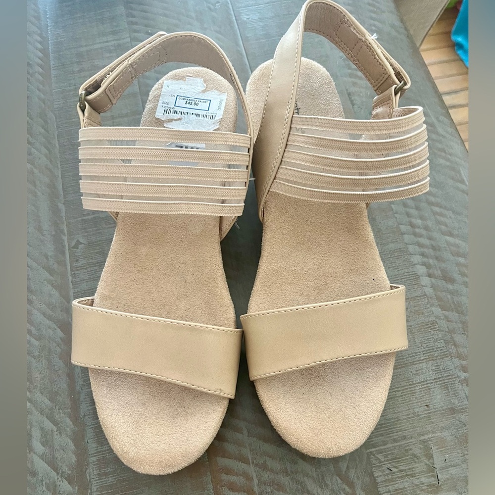 Baretrap Beige Sandals-NEW